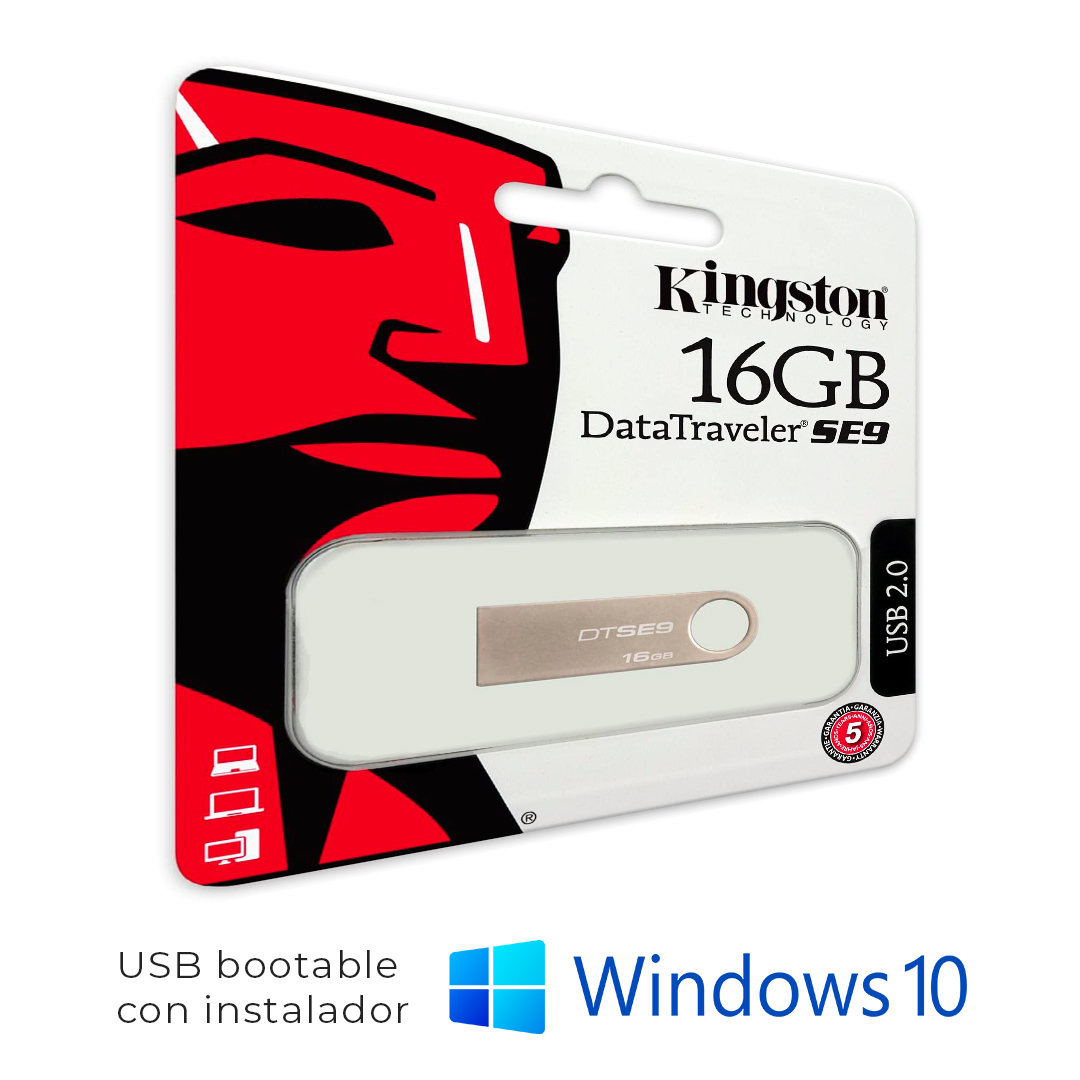 Memoria USB bootable con Windows 10