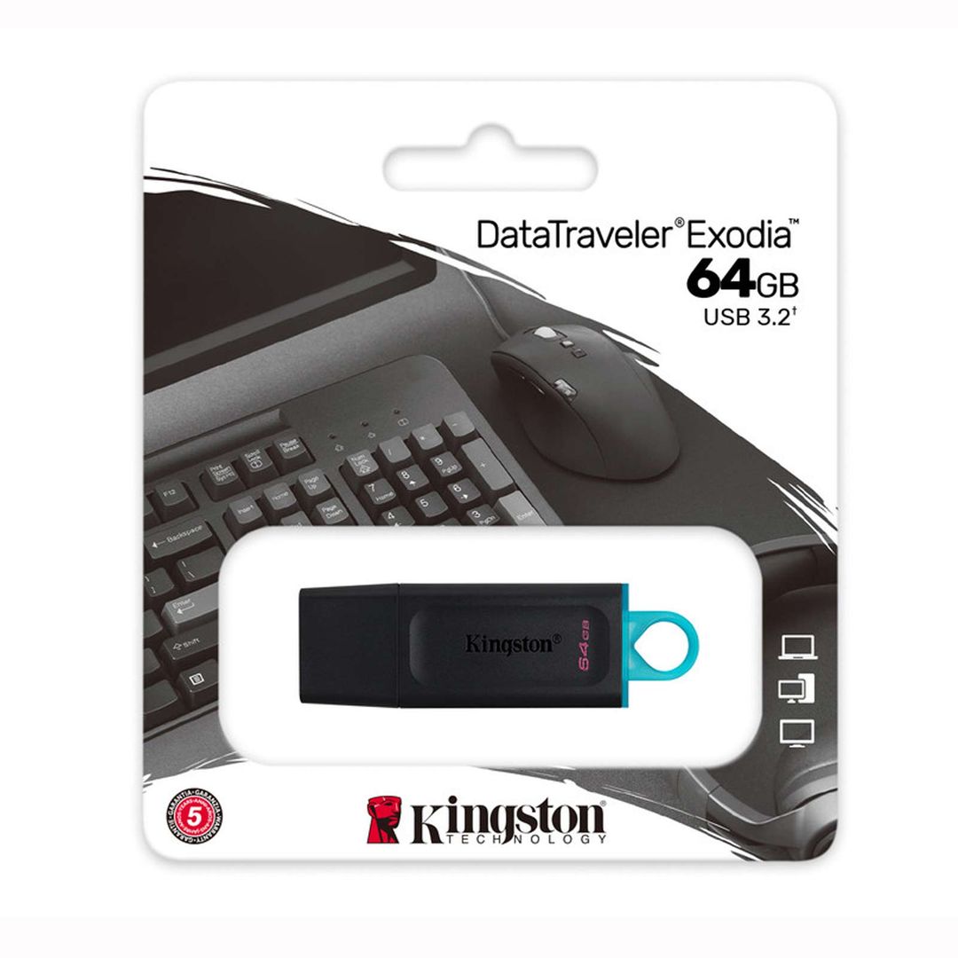 Memoria USB Kingston 64GB certificada